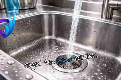 Hygienická gastro kuchyňa: nano čistenie krok za krokom 18 Hygienická gastro kuchyňa – detail nerezového drezu s nano povrchom a hydrofóbnym efektom vody
