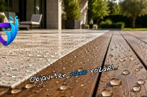 Nano ochrana terasy pred vodou, špinou a UV / Nano Slovakia 30 Nano ochrana terasy s hydrofóbnym efektom na drevenom a kamennom povrchu