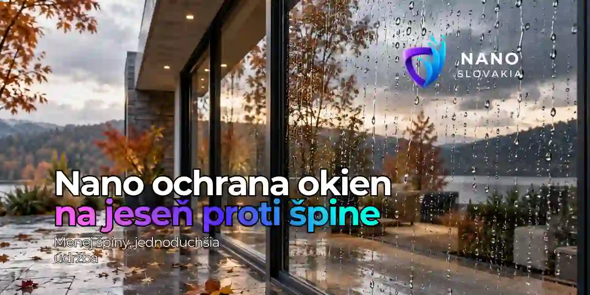 Nano magazín 13 Nano ochrana okien na jeseň na modernom dome počas dažďa