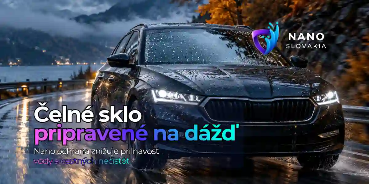 Nano magazín 11 Nano ochrana autoskla proti dažďu na mokrej ceste